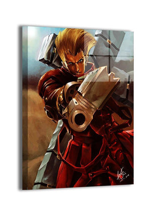 Vash the Stampede Art | Acrylic, Metal & Canvas - Snapping Turtle Gallery