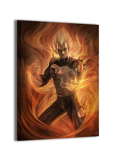 Vegeta Art | Acrylic, Metal & Canvas - Snapping Turtle Gallery