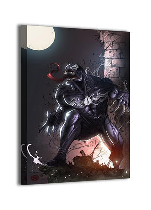 Venom Midnight Hunger Art - Ultra-HD Acrylic & HD Metal Gallery Print - Marvel Symbiote Comic Artwork - Premium Wall Decor