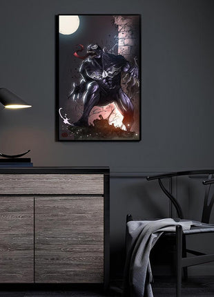 Venom Midnight Hunger Art - Ultra-HD Acrylic & HD Metal Gallery Print - Marvel Symbiote Comic Artwork - Premium Wall Decor