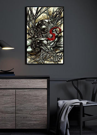 Venom Symbiote Art - Ultra-HD Acrylic & HD Metal Gallery Print - Marvel Snare Comic Artwork - Premium Wall Decor