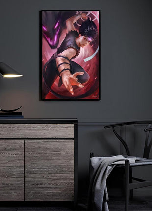 Hiei Wall Art | Yu Yu Hakusho Acrylic, Metal & Canvas Print - Snapping Turtle Gallery