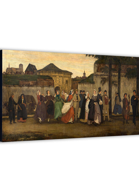Festival March Wall Art | Vintage Village HD Acrylic, Metal & Canvas - Snapping Turtle Gallery