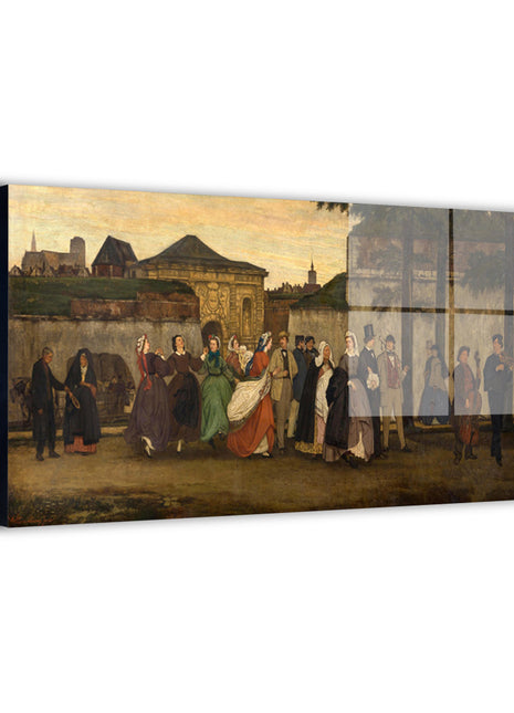 Festival March Wall Art | Vintage Village HD Acrylic, Metal & Canvas - Snapping Turtle Gallery