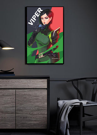 Viper Wall Art | Valorant Ultra-HD Acrylic, Metal & Canvas Print - Snapping Turtle Gallery
