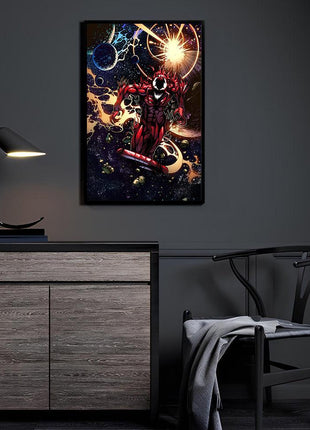 Voidborn Ravager Cosmic Carnage Marvel wall art displayed in a room mockup
