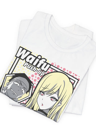 Waifu Push-Up Pop Art Anime Shirt | Anime Girl Tee - Snapping Turtle Gallery