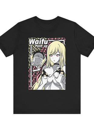Waifu Push-Up Pop Art Anime Shirt | Anime Girl Tee - Snapping Turtle Gallery