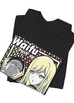 Waifu Push-Up Pop Art Anime Shirt | Anime Girl Tee - Snapping Turtle Gallery