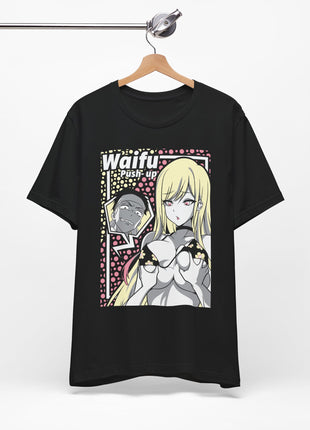 Waifu Push-Up Pop Art Anime Shirt | Anime Girl Tee - Snapping Turtle Gallery