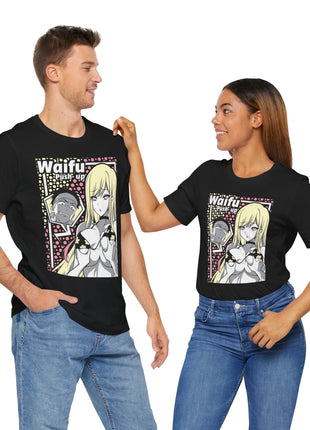 Waifu Push-Up Pop Art Anime Shirt | Anime Girl Tee - Snapping Turtle Gallery