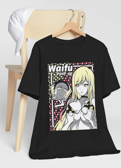 Waifu Push-Up Pop Art Anime Shirt | Anime Girl Tee - Snapping Turtle Gallery