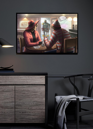 Waldo x Carmen Sandiego x Boba Fett | Ultra-HD Acrylic, Metal & Canvas - Snapping Turtle Gallery