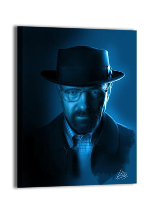 Walter White Heisenberg Breaking Bad Art | Acrylic, Metal & Canvas - Snapping Turtle Gallery