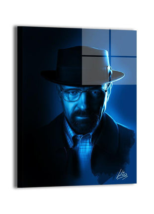 Walter White Heisenberg Breaking Bad Art | Acrylic, Metal & Canvas - Snapping Turtle Gallery