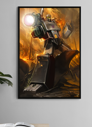 Warlord of Cybertron Wall Art | Megatron Transformers Art | Snapping Turtle Gallery [variant_option1] Print, Premium Wall Art by Snapping Turtle Gallery