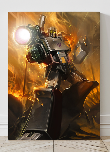 Warlord of Cybertron Wall Art | Megatron Transformers Art | Snapping Turtle Gallery [variant_option1] Print, Premium Wall Art by Snapping Turtle Gallery