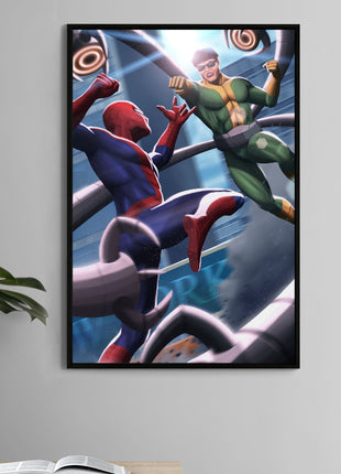 Spider-Man vs Doctor Octopus Canvas print mockup