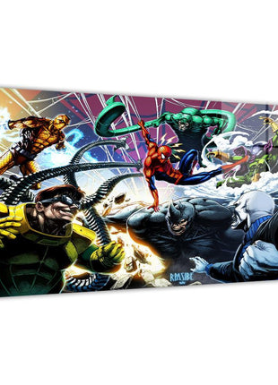 Web of Villains wall art featuring Spider-Man vs the Sinister Six — artwork view