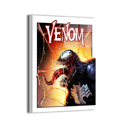 24x36 acrylic Venom wall art featuring sharp fangs and wild tongue