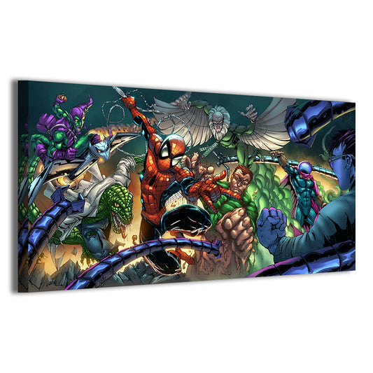 Web of Shadows Wall Art Canvas Print – Spider-Man Sinister Six by Keith Curtis & Nestor Redulla Jr.