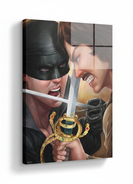Westley & Inigo Montoya Art | Princess Bride Acrylic, Metal & Canvas - Snapping Turtle Gallery