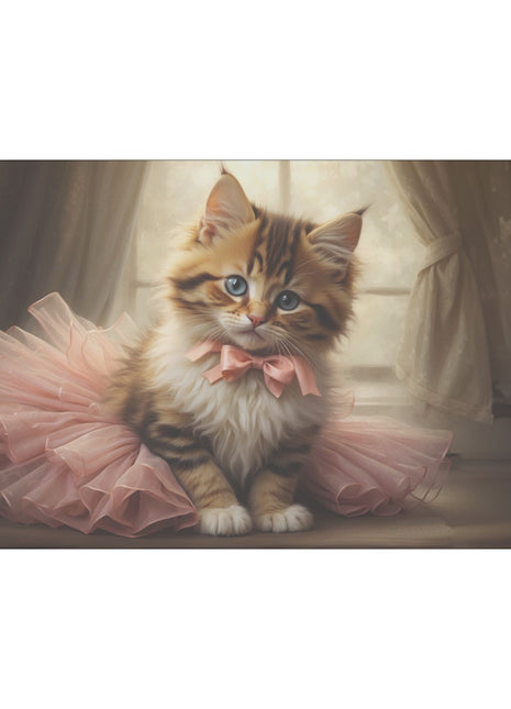 Cat Tutu Art | Acrylic, Metal & Canvas - Snapping Turtle Gallery