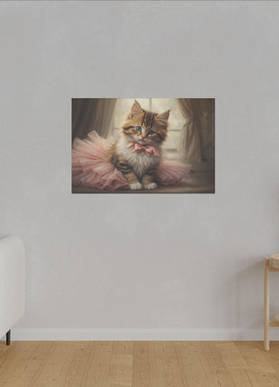 Whimsical Grace – Cat in a Tutu Wall Art | STG Collection [variant_option1] Print, Premium Wall Art by Snapping Turtle Gallery