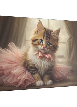 Whimsical Grace – Cat in a Tutu Wall Art | STG Collection [variant_option1] Print, Premium Wall Art by Snapping Turtle Gallery