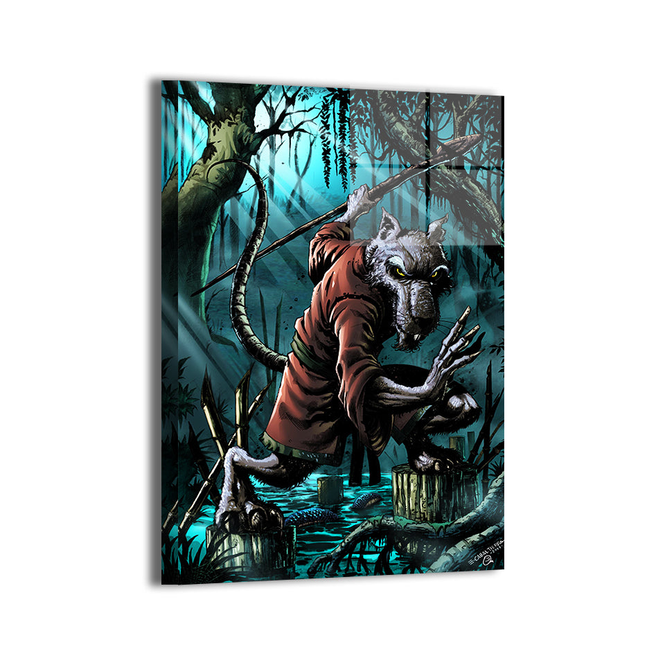 Wisdom of Splinter Wall Art Metal Print – TMNT Master Splinter by Emil Cabaltierra