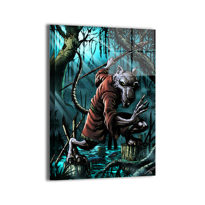 Wisdom of Splinter Wall Art Metal Print – TMNT Master Splinter by Emil Cabaltierra