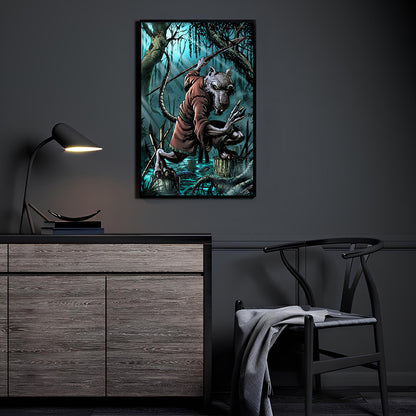 Wisdom of Splinter Wall Art Room Mockup – TMNT Master Splinter by Emil Cabaltierra