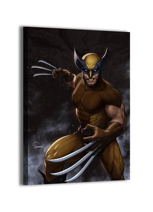Wolverine Brown Suit X-Men Wall Art | Ultra-HD Acrylic, Metal & Canvas - Snapping Turtle Gallery