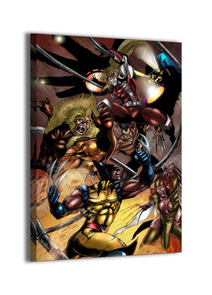 Wolverine Wall Art | X-Men Danger Room Acrylic, Metal & Canvas Print - Snapping Turtle Gallery
