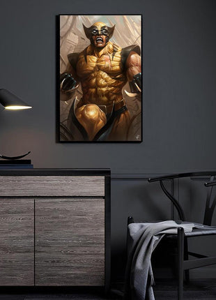 Wolverine Art | Acrylic, Metal & Canvas - Snapping Turtle Gallery