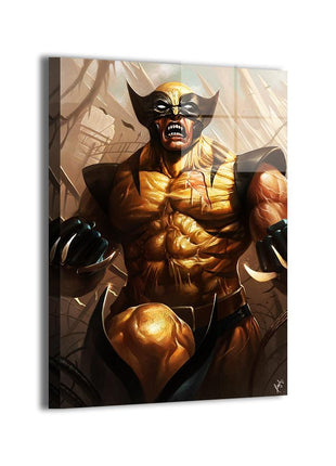 Wolverine Art | Acrylic, Metal & Canvas - Snapping Turtle Gallery