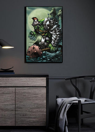 World War Hulk Wall Art | Marvel Fan Art | Snapping Turtle Gallery [variant_option1] Print, Premium Wall Art by Snapping Turtle Gallery