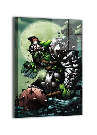 World War Hulk Wall Art | Marvel Fan Art | Snapping Turtle Gallery [variant_option1] Print, Premium Wall Art by Snapping Turtle Gallery