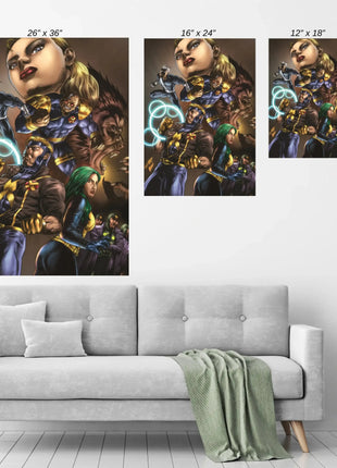 X-Factor Wall Art | Factor Strike Team Comic Art | Snapping Turtle Gallery - Snapping Turtle Gallery