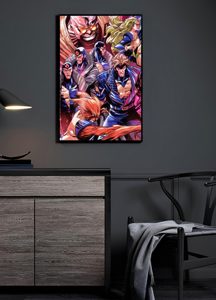 X-Factor Wall Art | Mutant Squad Unleashed | Snapping Turtle Gallery - Snapping Turtle Gallery