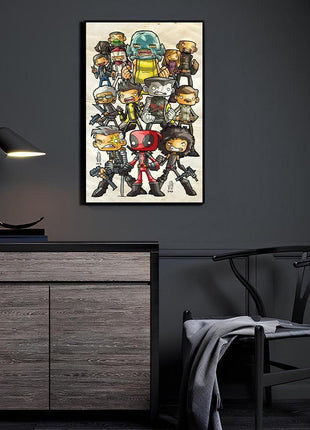 X-Force Wall Art | Marvel Ultra-HD Acrylic, Metal & Canvas Print - Snapping Turtle Gallery
