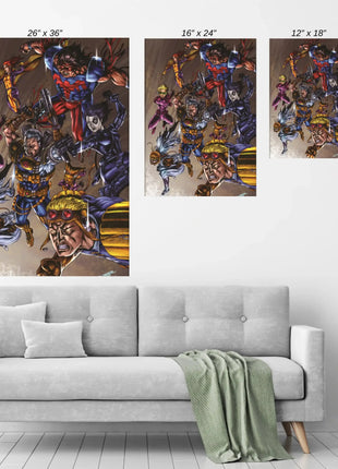 X-Force Wall Art | Tactical Strike Force Comic Art | Snapping Turtle Gallery - Snapping Turtle Gallery