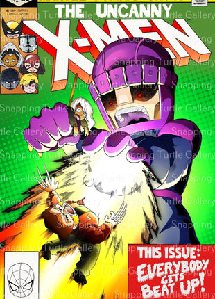 X-Men Chibi Art | Acrylic, Metal & Canvas - Snapping Turtle Gallery