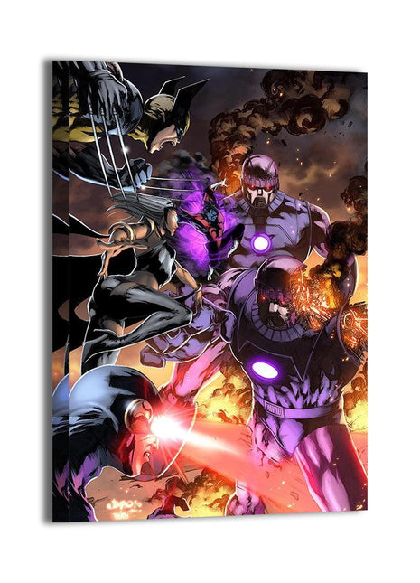 X-Men vs Sentinels Wall Art | Mutant Fan Art | Snapping Turtle Gallery [variant_option1] Print, Premium Wall Art by Snapping Turtle Gallery