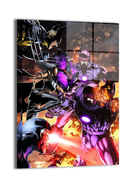 X-Men vs Sentinels Wall Art | Mutant Fan Art | Snapping Turtle Gallery [variant_option1] Print, Premium Wall Art by Snapping Turtle Gallery