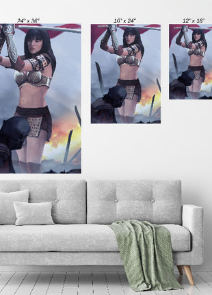 Xena Wall Art | Warrior Princess HD Acrylic, Metal & Canvas Print - Snapping Turtle Gallery