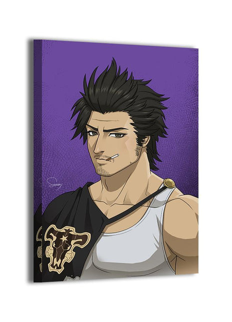 Yami Sukehiro Wall Art | Black Clover Acrylic, Metal & Canvas Print - Snapping Turtle Gallery