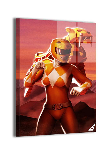 Yellow Ranger Wall Art | Power Rangers Acrylic, Metal & Canvas Print - Snapping Turtle Gallery