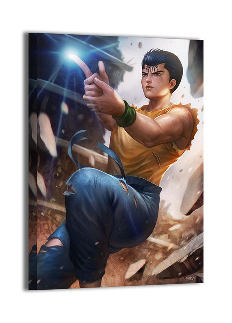 Yusuke Urameshi Wall Art | Yu Yu Hakusho Ultra-HD Acrylic, Metal & Canvas Print - Snapping Turtle Gallery