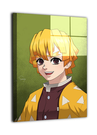Zenitsu Agatsuma Wall Art | Demon Slayer Acrylic, Metal & Canvas - Snapping Turtle Gallery